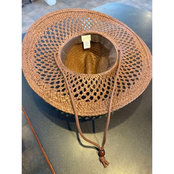 Paper Hand Woven and Braided Open Hole Pattern Rancher Hat - Universal Thread™ - Picture 3 of 4